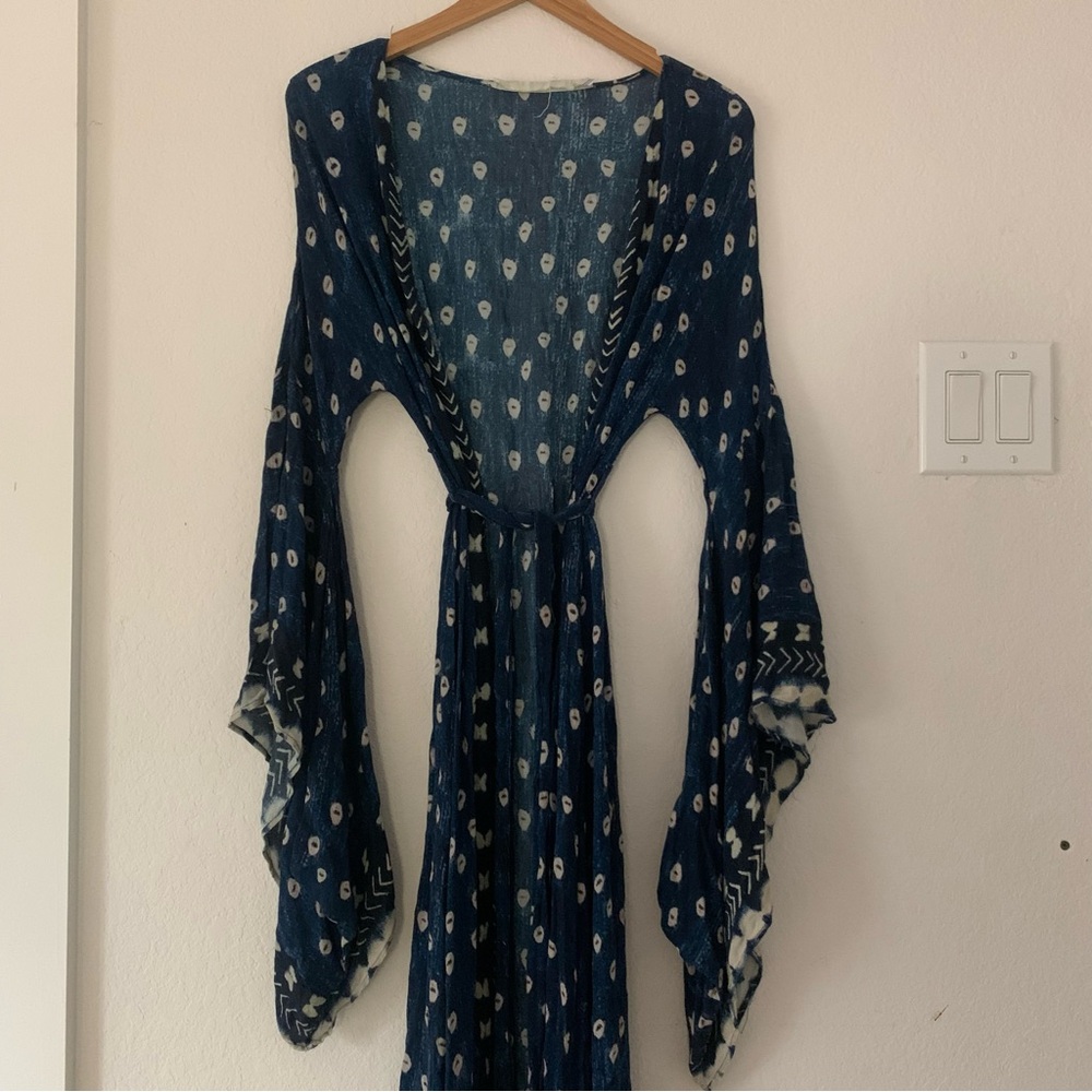 Jen's Pirate Booty Navy and White Bohemian Dress